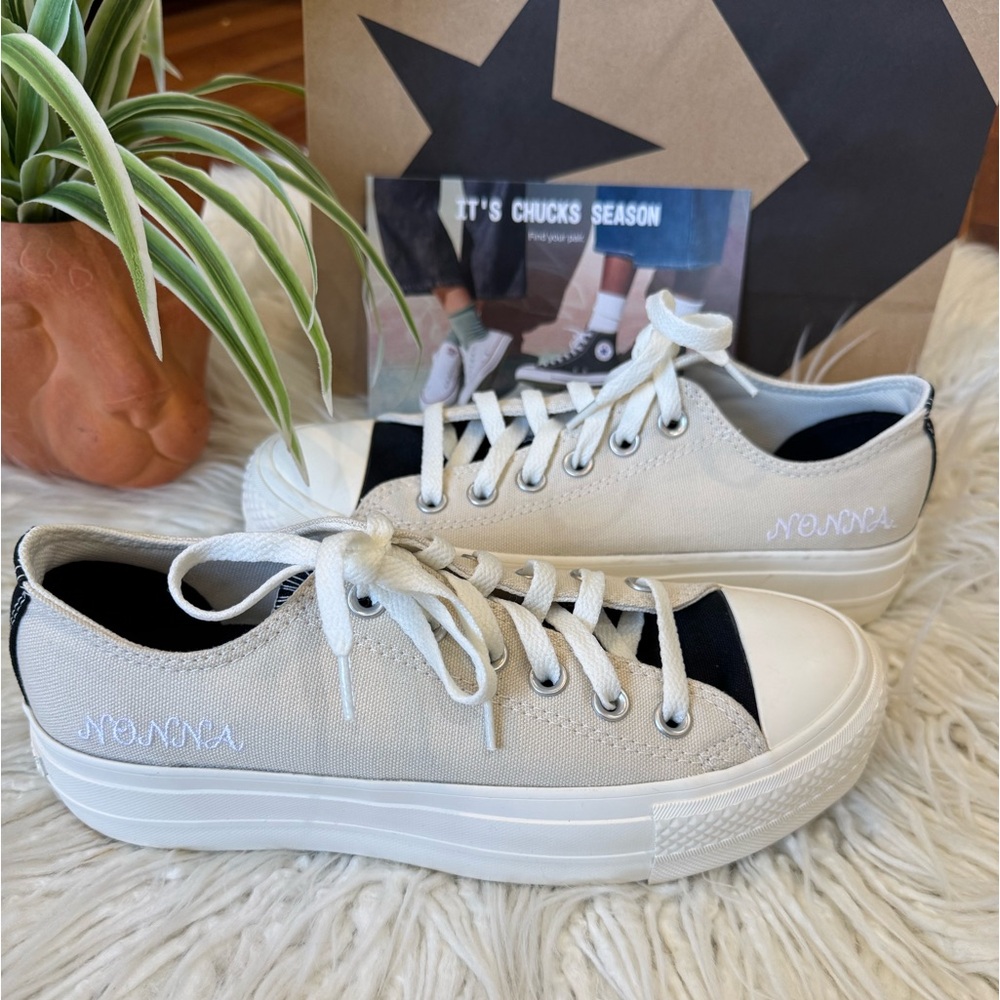 New🌿Converse Low Top Natural Ivory Sneakers